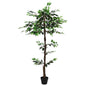 Planta Ficus Artificial Verde 85 x 18 x 160 cm Tela y madera