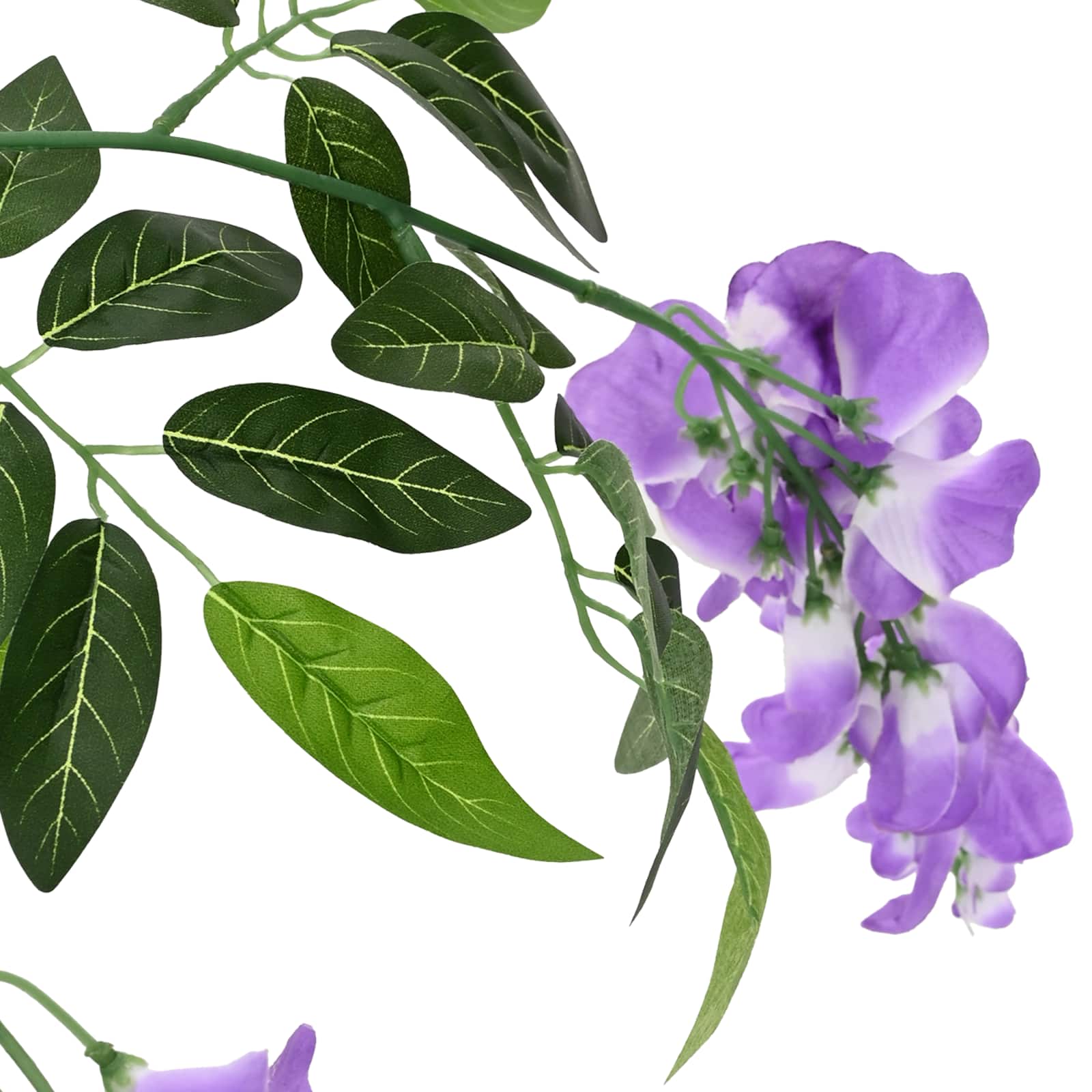 Árbol de Flores de Frijol Artificial Morado 80 x 18 x 160 cm