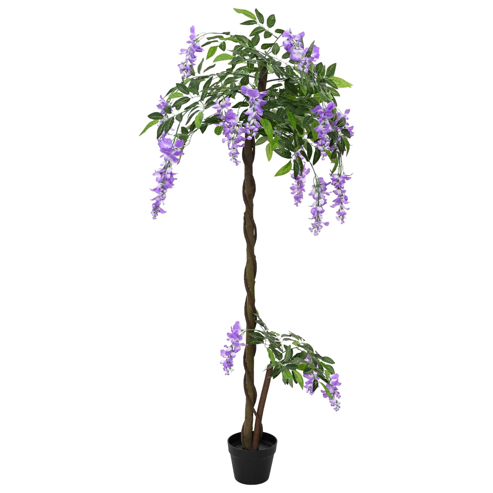 Árbol de Flores de Frijol Artificial Morado 80 x 18 x 160 cm