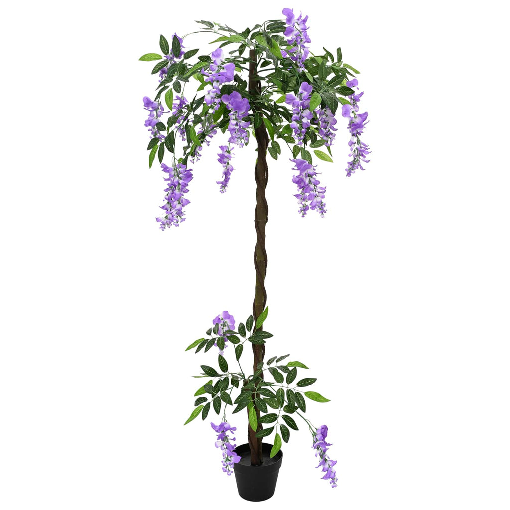 Árbol de Flores de Frijol Artificial Morado 80 x 18 x 160 cm