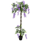 Árbol de Flores de Frijol Artificial Morado 80 x 18 x 160 cm