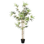 Árbol de Bambú Artificial Verde 55 x 16 x 150 cm Tela y Bambú