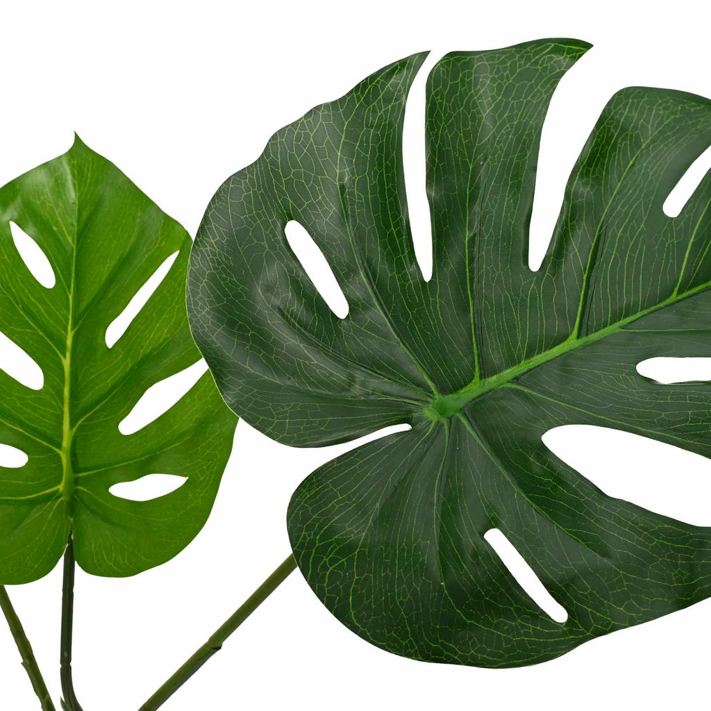 Planta Artificial Monstera Verde 70 x 16 x 130 cm Tela y madera