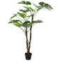 Artificial Monstera Plant Green 70 x 16 x 130 cm Fabric and wood