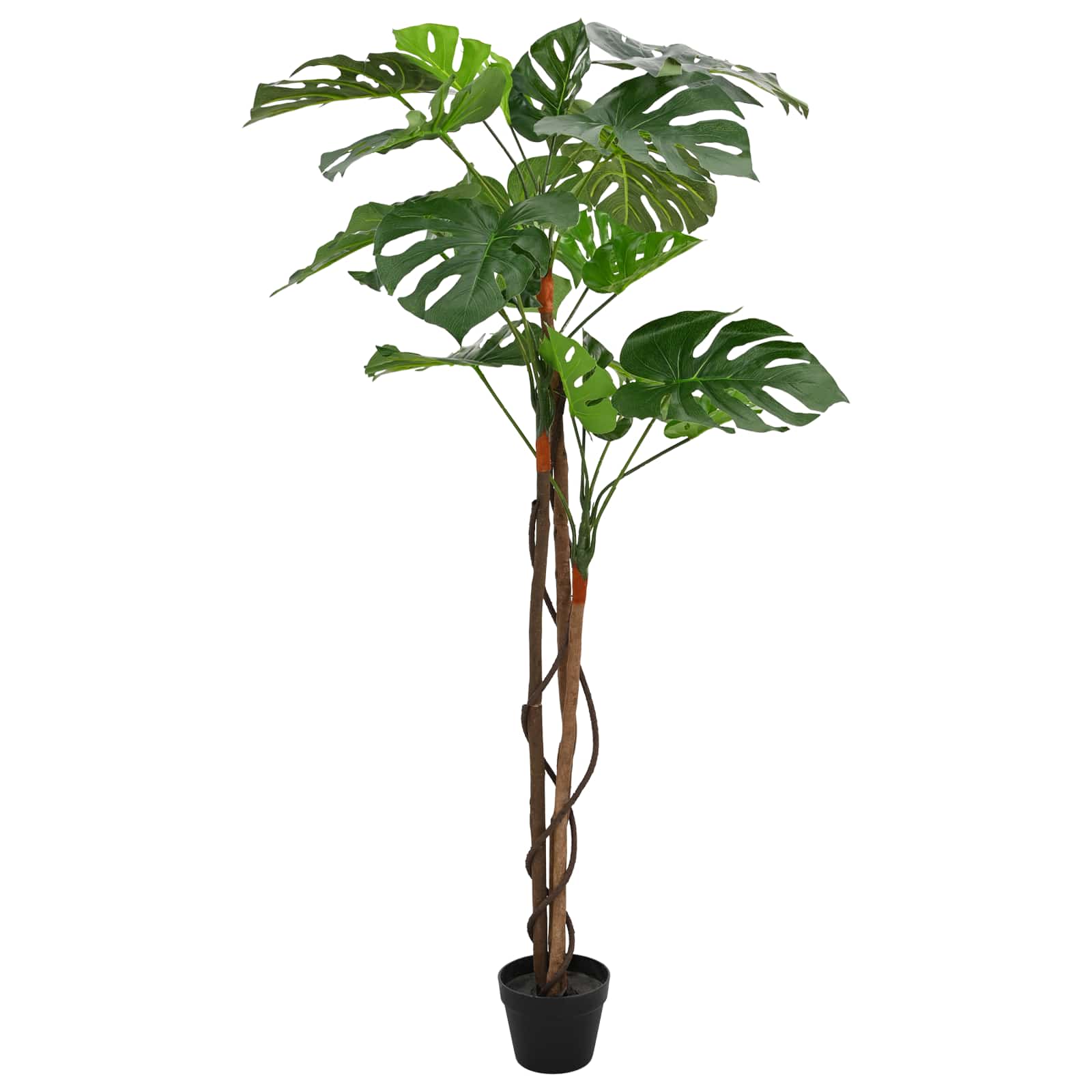 Planta Artificial Monstera Verde 70 x 16 x 130 cm Tela y madera