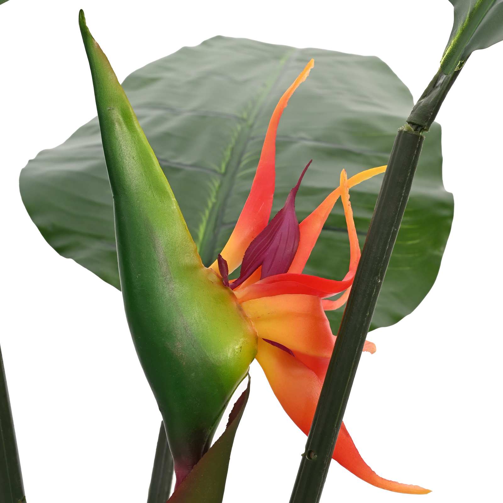Planta artificial de Strelitzia Verde 70 x 18 x 155 cm