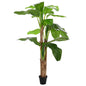 Árbol de banana artificial Verde 125 x 25 x 250 cm Tela y Bambú