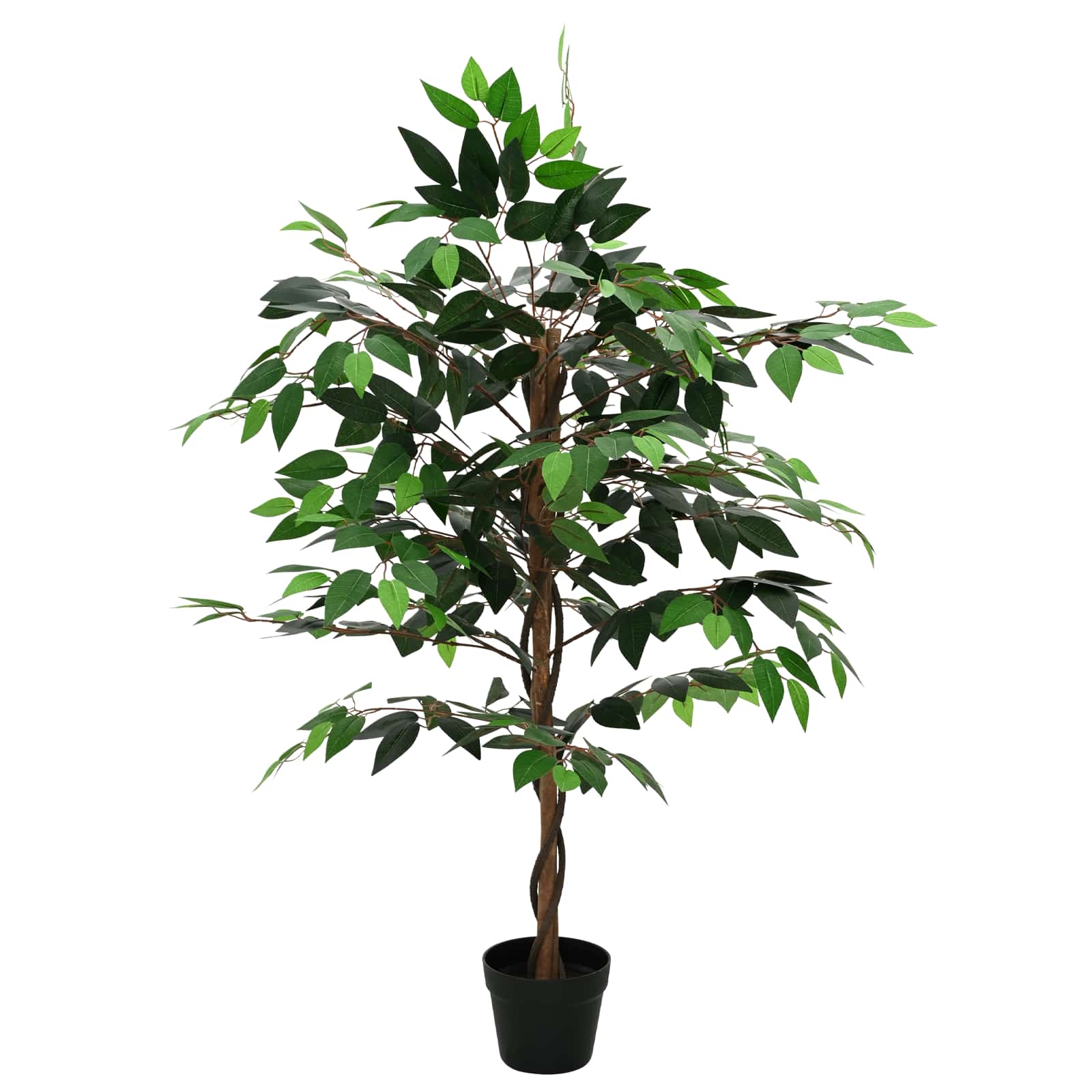 Planta Ficus Artificial Verde 90 x 16 x 110 cm Tela y madera