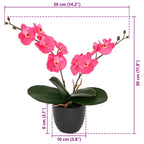 Planta de Orquídea Artificial Rojo 36 x 10 x 30 cm