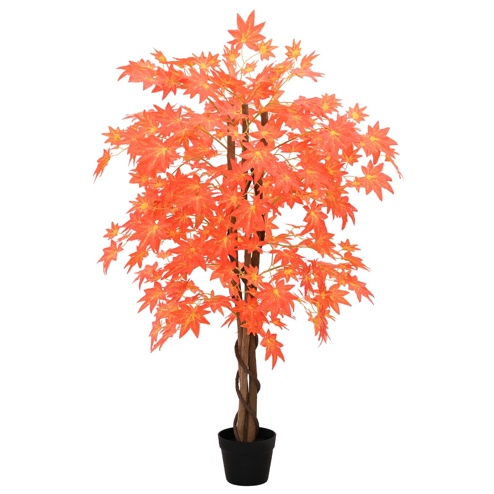 Árbol de Arce Artificial Rojo 80 x 16 x 120 cm Tela y madera
