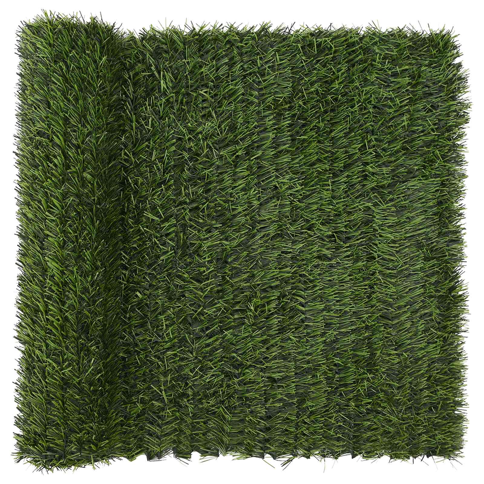 Cerca Artificial Verde claro 1 x 10 m PVC y Acero