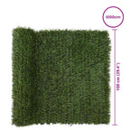 Cerca Artificial Verde claro 1 x 10 m PVC y Acero