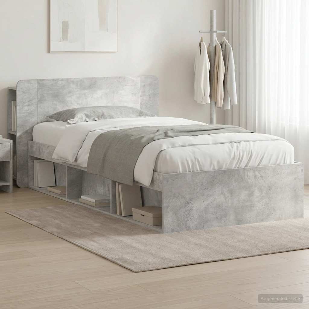 Estructura de cama con almacenamiento Blanco 100 x 200 cm