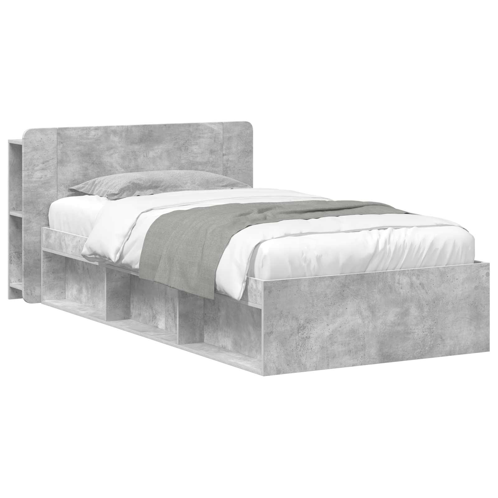 Estructura de cama con almacenamiento Blanco 100 x 200 cm