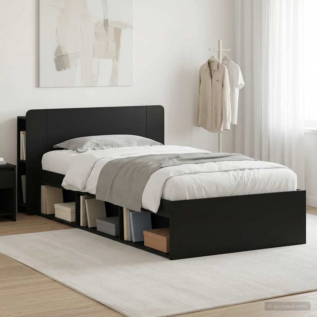 Estructura de cama con almacenamiento Blanco 100 x 200 cm