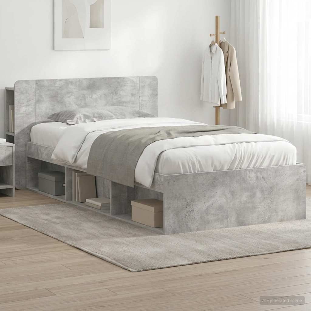 Estructura de cama con almacenamiento Blanco 100 x 200 cm