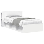 Estructura de cama con almacenamiento Blanco 100 x 200 cm