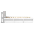 Estructura de cama con almacenamiento Blanco 100 x 200 cm