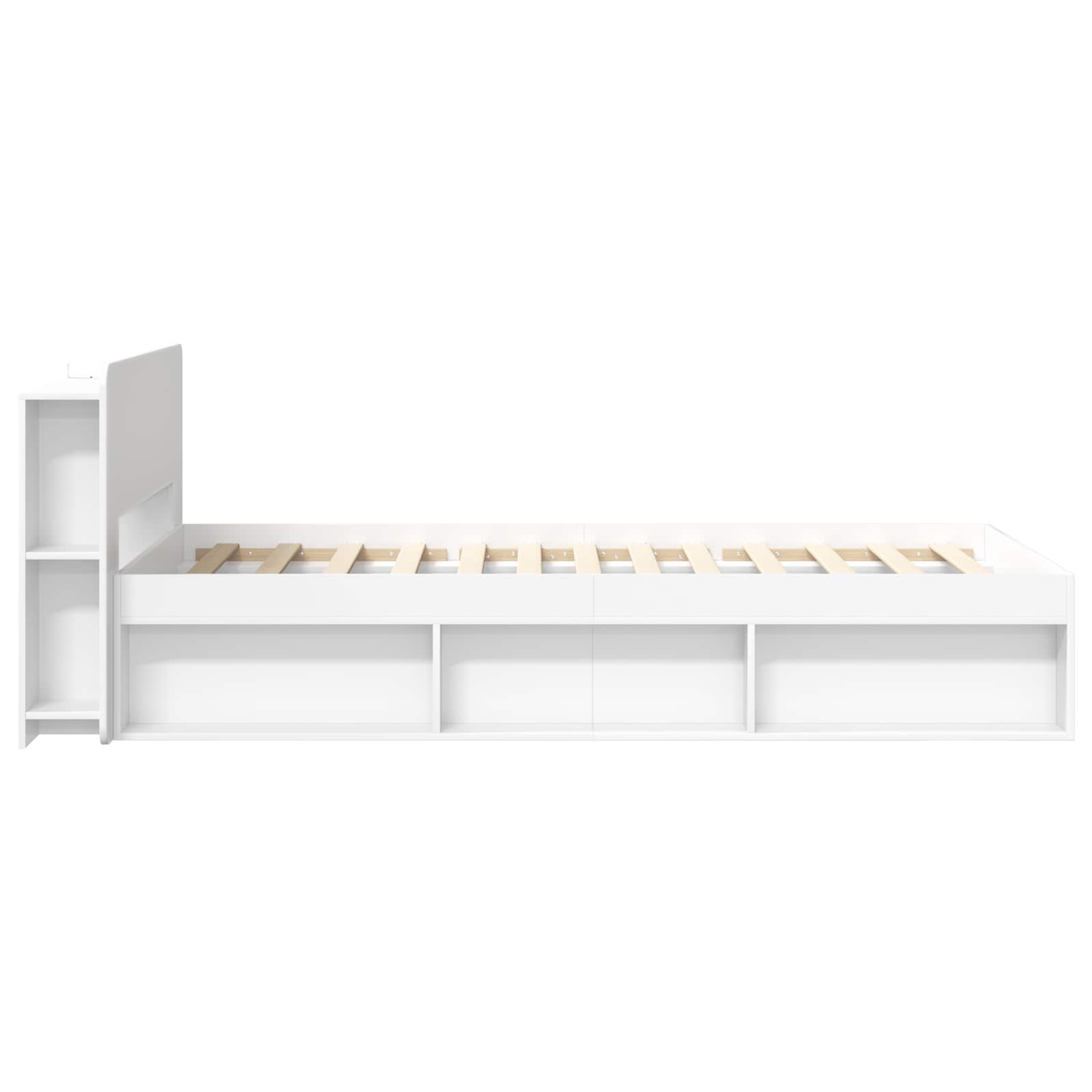 Estructura de cama con almacenamiento Blanco 100 x 200 cm