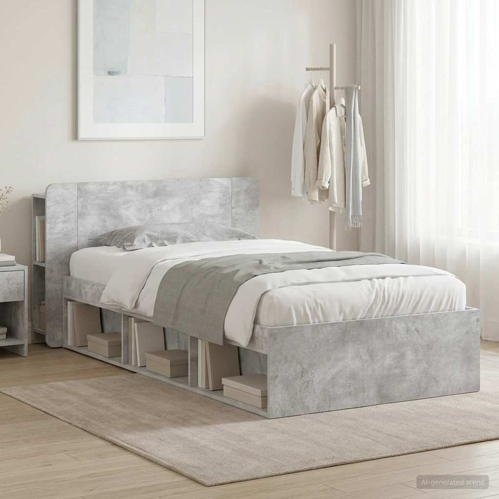Estructura de cama con almacenamiento Blanco 100 x 200 cm