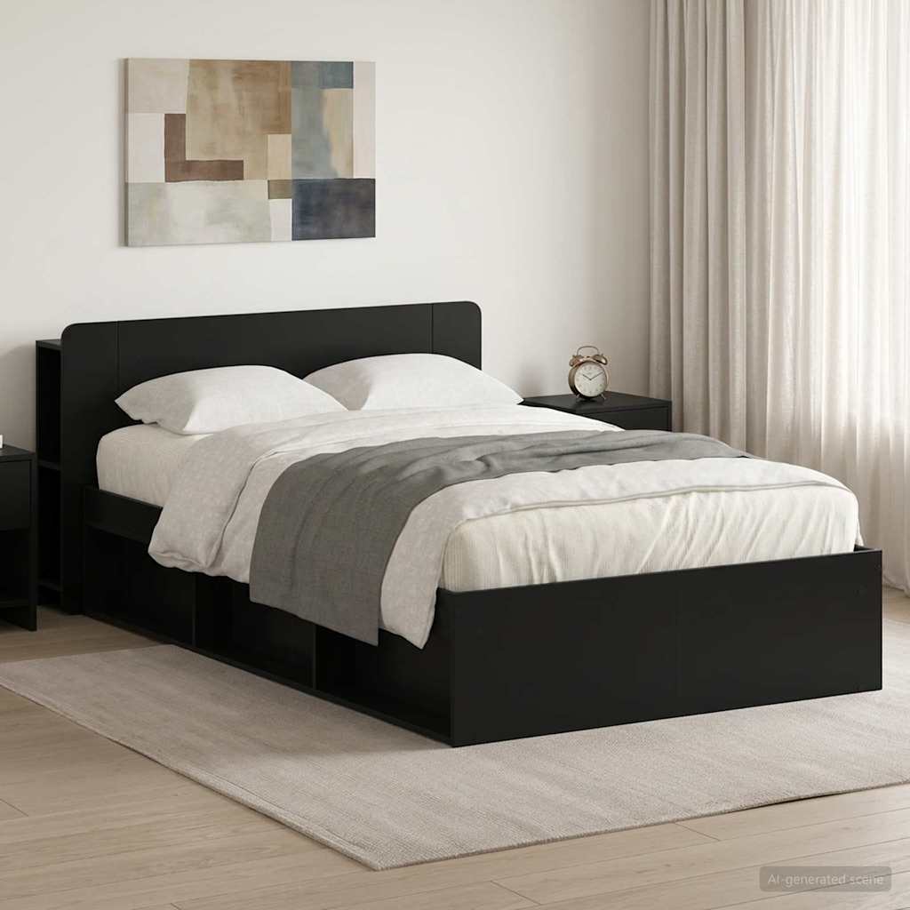 Estructura de cama con almacenamiento Blanco 100 x 200 cm