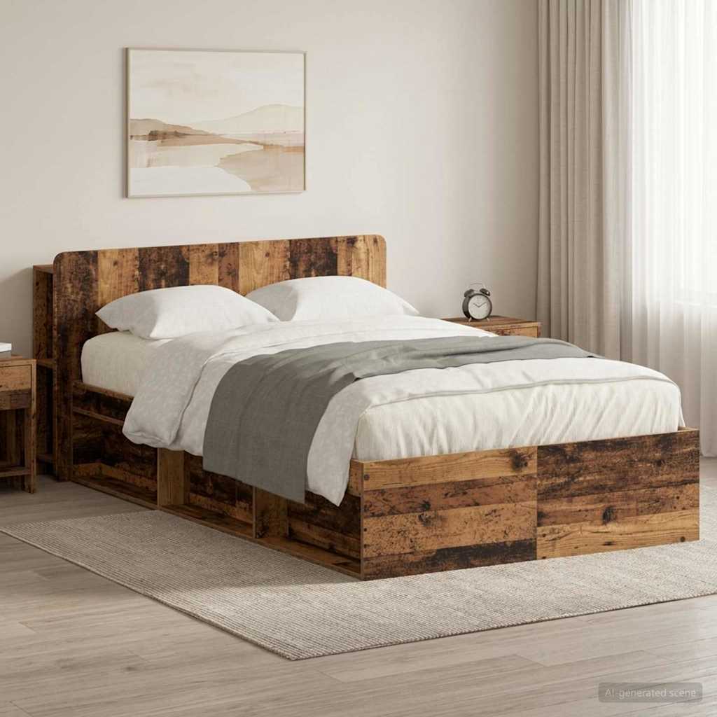 Estructura de cama con almacenamiento Blanco 100 x 200 cm