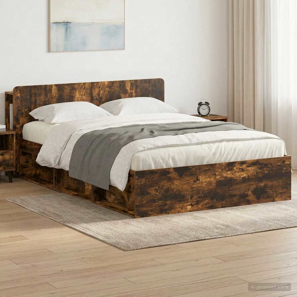 Estructura de cama con almacenamiento Blanco 100 x 200 cm