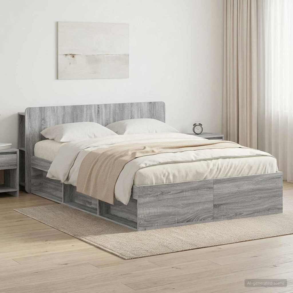 Estructura de cama con almacenamiento Blanco 100 x 200 cm