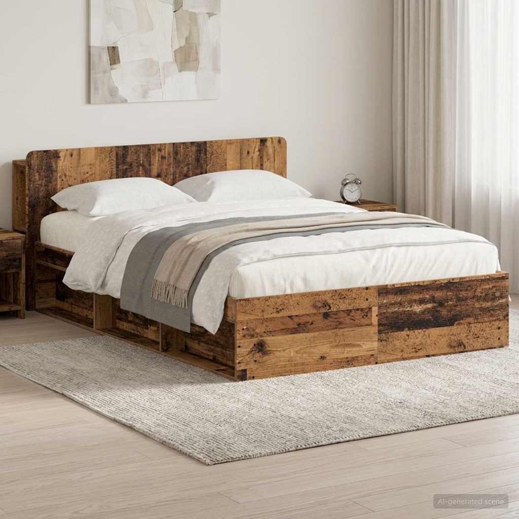 Estructura de cama con almacenamiento Blanco 100 x 200 cm