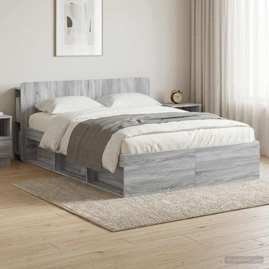 Estructura de cama con almacenamiento Blanco 100 x 200 cm