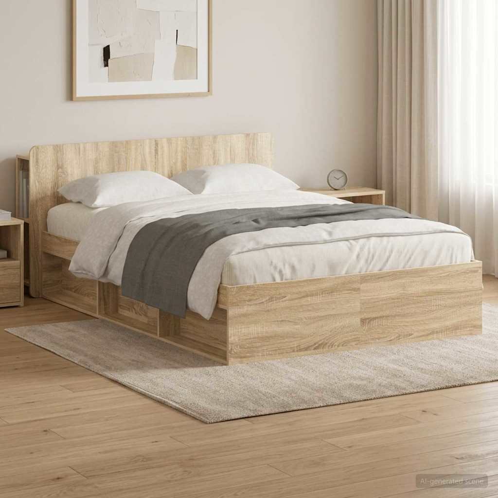 Estructura de cama con almacenamiento Blanco 100 x 200 cm