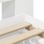 Estructura de cama con almacenamiento Blanco 75 x 190 cm