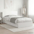 Estructura de cama con almacenamiento Blanco 75 x 190 cm