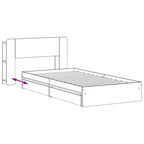 Estructura de cama con almacenamiento Blanco 75 x 190 cm