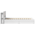 Estructura de cama con almacenamiento Blanco 75 x 190 cm