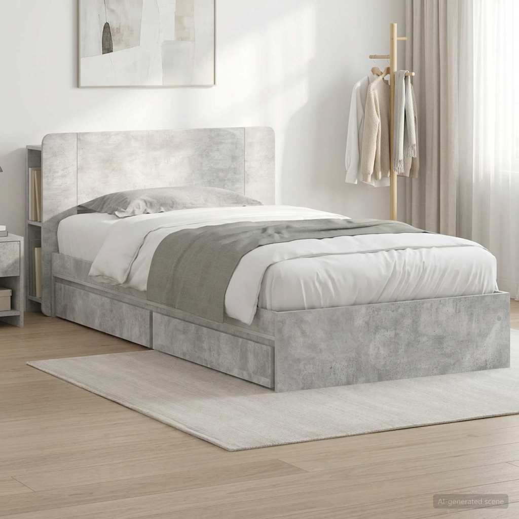 Estrutura de cama com arrumação Branco 75 x 190 cm