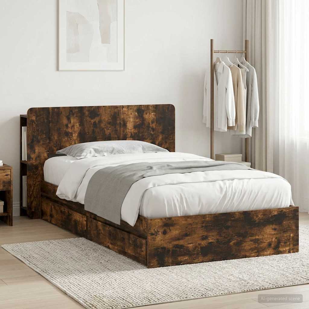 Estrutura de cama com arrumação Branco 75 x 190 cm