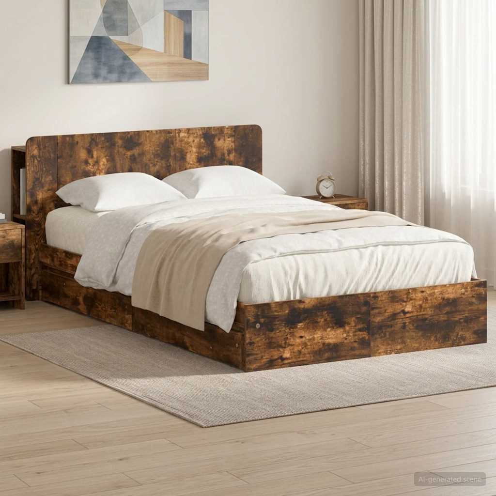 Estrutura de cama com arrumação Branco 75 x 190 cm