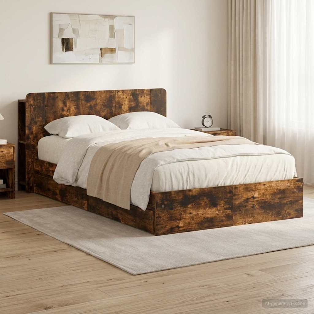 Estrutura de cama com arrumação Branco 75 x 190 cm