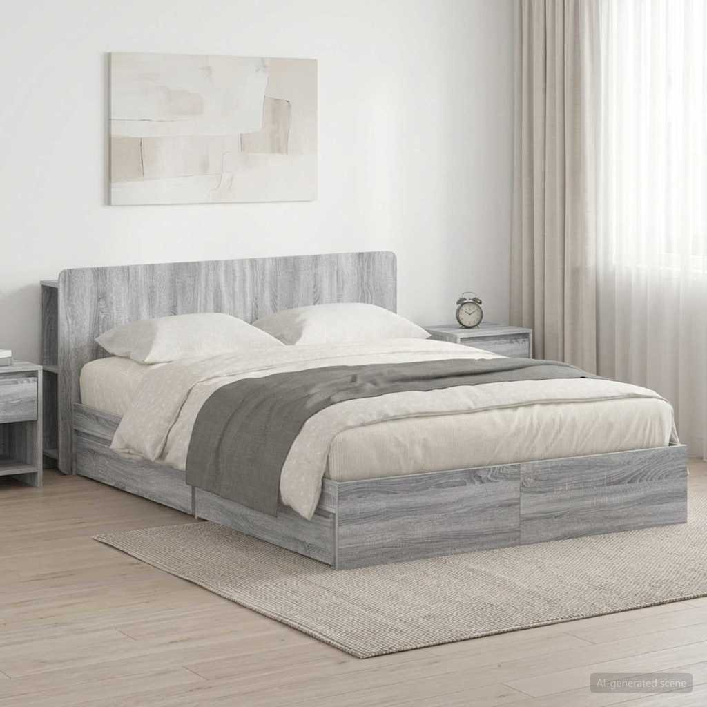 Estrutura de cama com arrumação Branco 75 x 190 cm