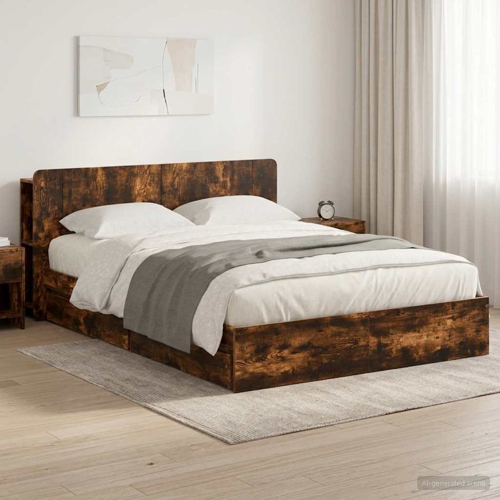 Estrutura de cama com arrumação Branco 75 x 190 cm