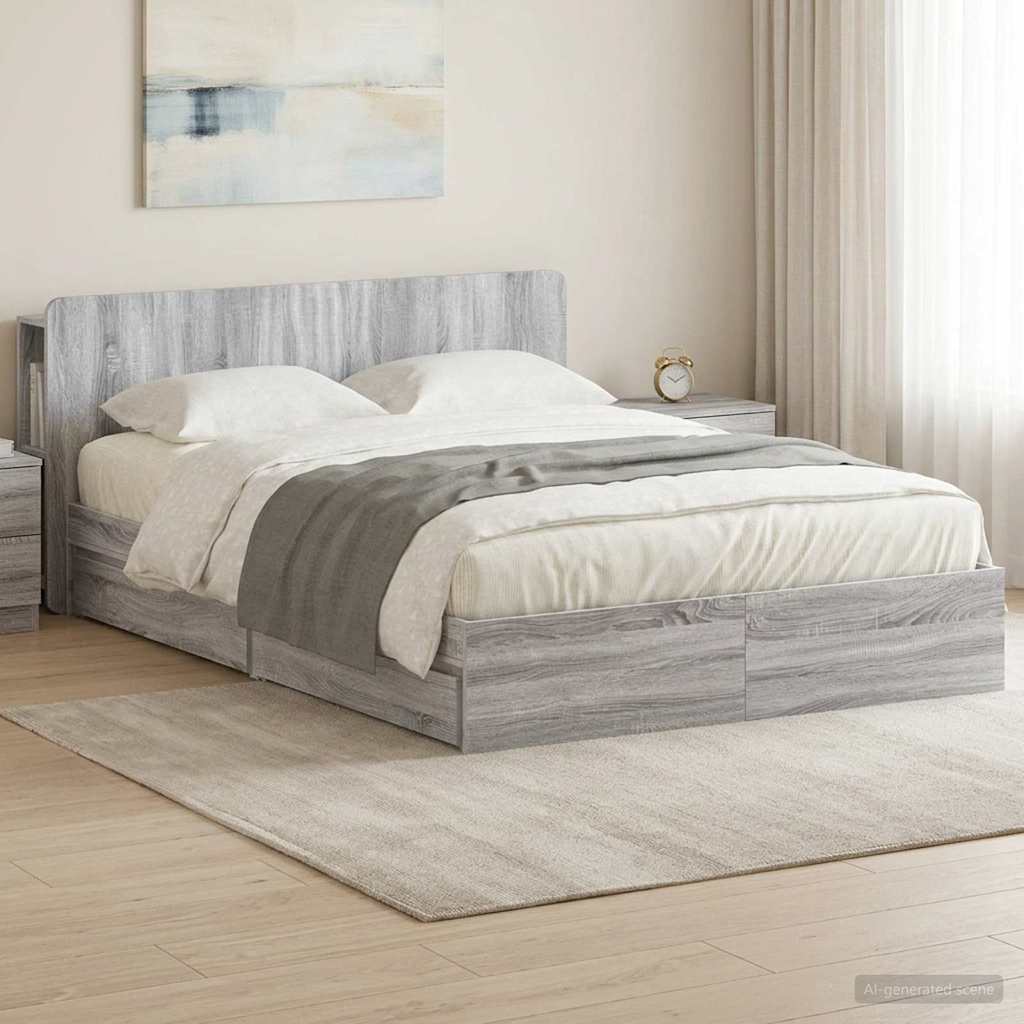 Estrutura de cama com arrumação Branco 75 x 190 cm