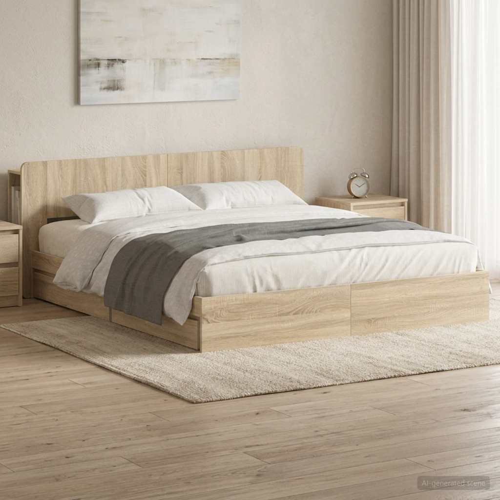 Estrutura de cama com arrumação Branco 75 x 190 cm