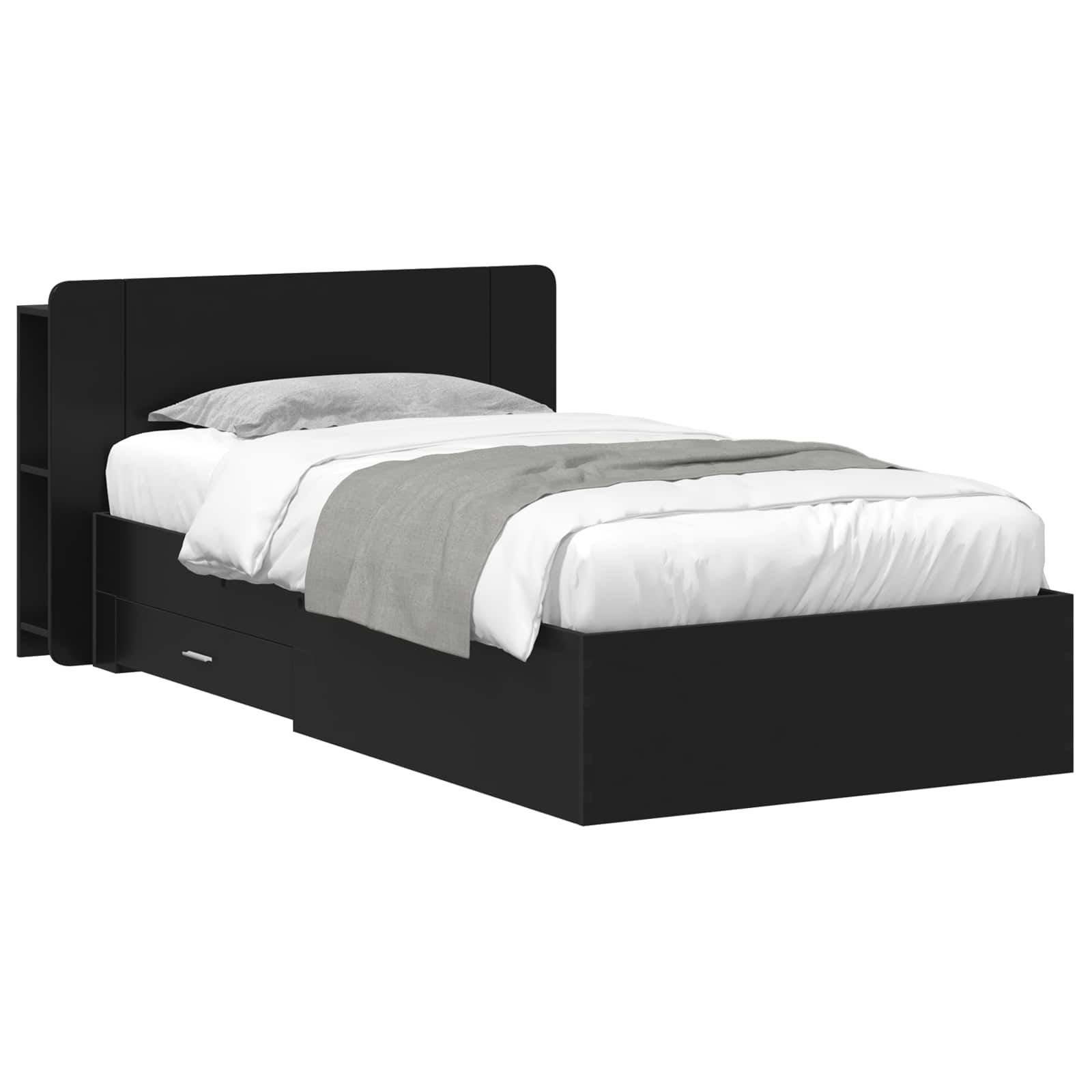 Estrutura de Cama com Arrumação Branco 80 x 200 cm