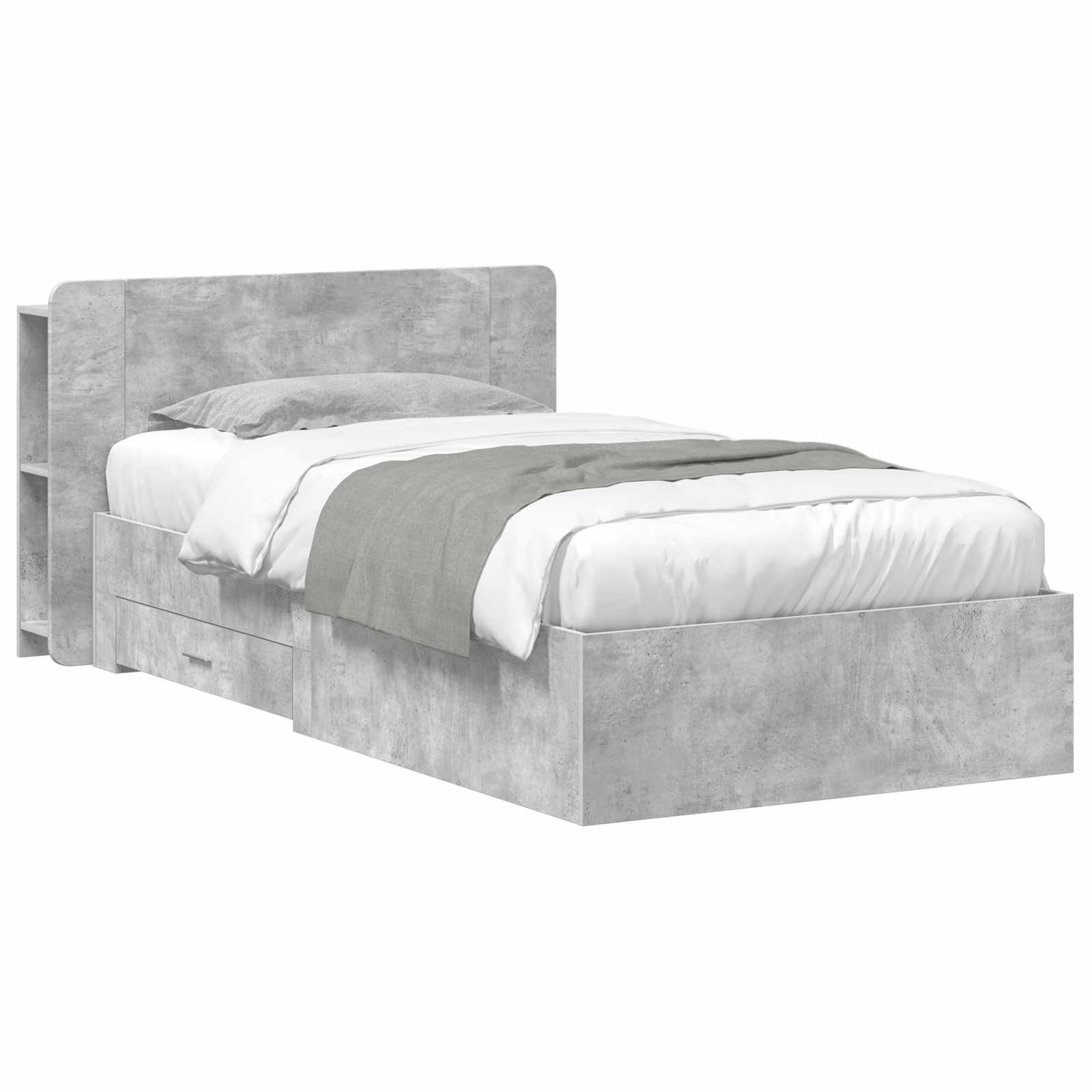 Estrutura de Cama com Arrumação Branco 80 x 200 cm