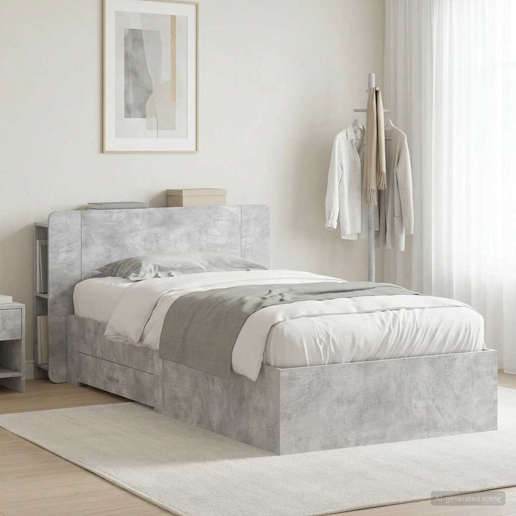 Estrutura de Cama com Arrumação Branco 80 x 200 cm