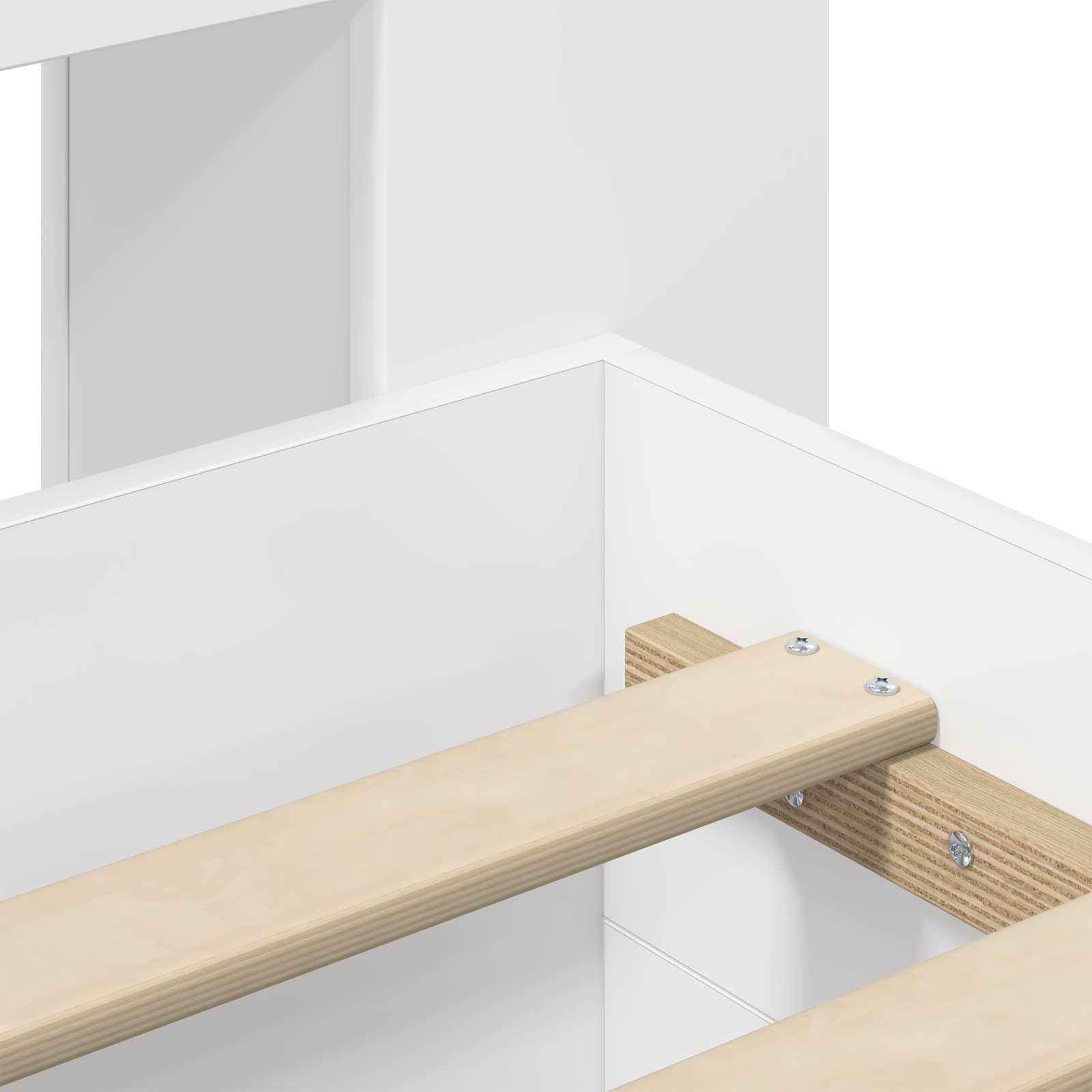 Estructura de cama con almacenamiento Blanco 80 x 200 cm