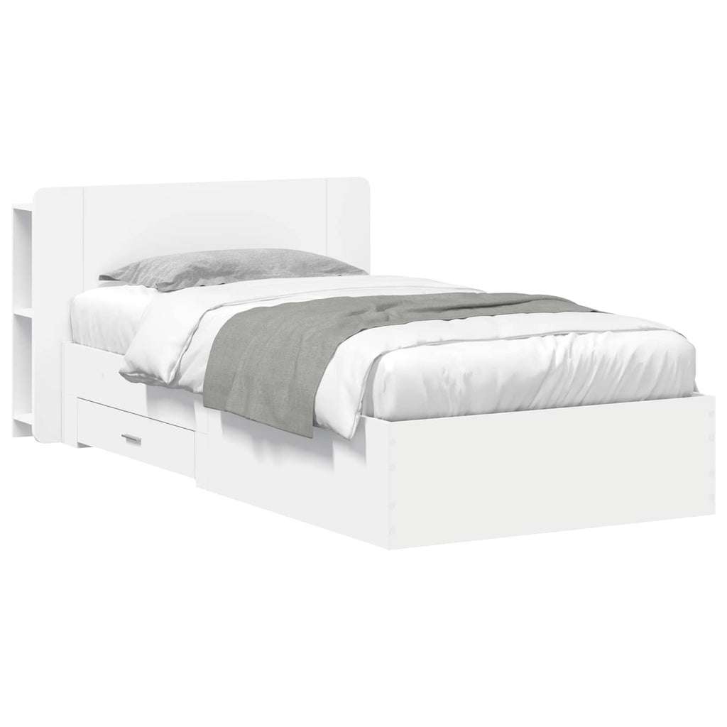 Estructura de cama con almacenamiento Blanco 80 x 200 cm