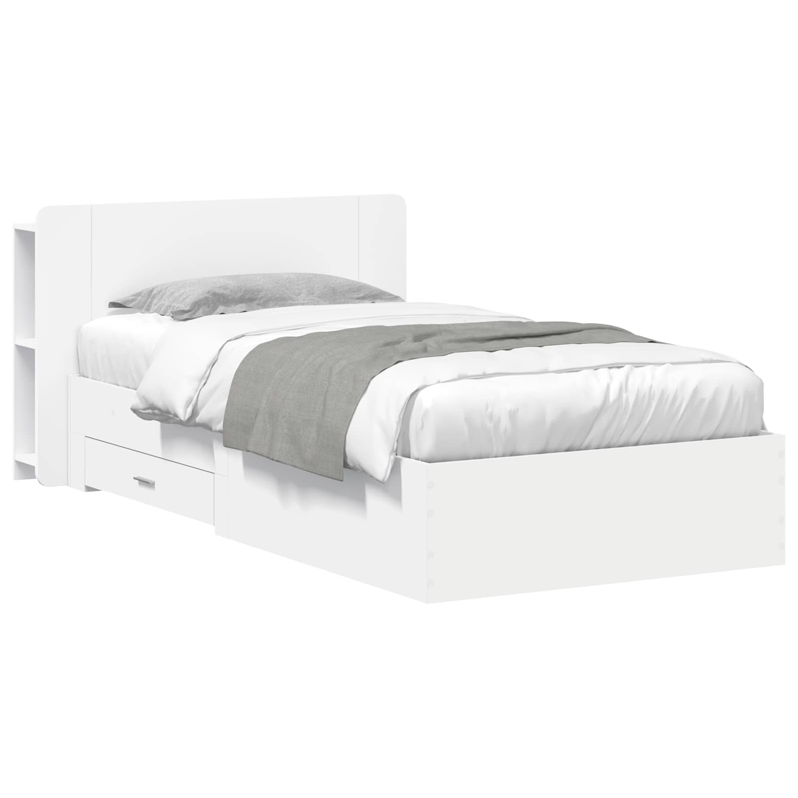 Estructura de cama con almacenamiento Blanco 80 x 200 cm