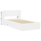 Estructura de cama con almacenamiento Blanco 80 x 200 cm
